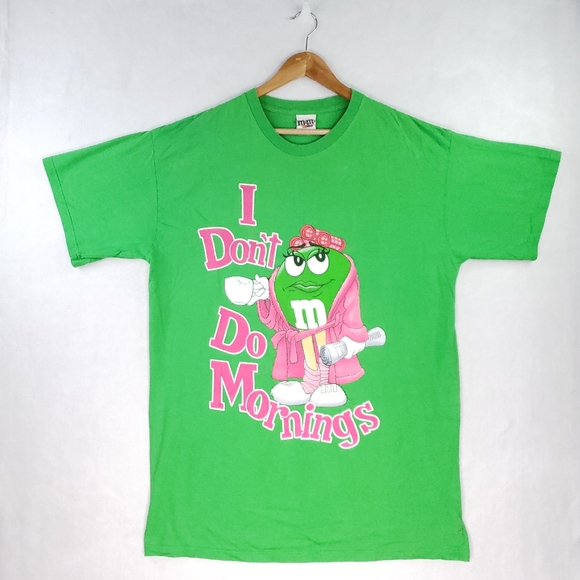 M&M'S Intimates & Sleepwear Green Mm Girl I Dont Do Mornings Tshirt